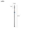 NMKL38 Cuticle Nail Drill Bits Flame Shape 3/32” Professional Safety Cuticle Clean Tool Dead Skin Remover Manicure