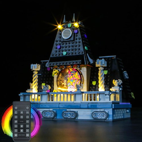 BrickBling LED Lighting Kit Compatible with Lego Wednesday & Enid's Dorm Room, Creative Light Compatible with Lego 76781-No Bricks (RC Version Light)
