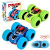M SANMERSEN Flip Cars - 2 Pack 360° Rotating Stunt Car Toys for 3 4 5 6 Year Old Boys - Push and Go Vehicle Monster Toy Trucks Boys Girls Gifts