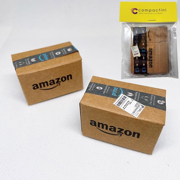 compactini Miniature Set Shopping Mall Shipping Boxes 8P(Unfolded) 1:12 Scale Models Dollhouse Accessory Prime Shipping Box Miniature