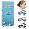 Swimming Ear Plugs for Adults,3 Pairs Waterproof Silicone Reusable Swim Earplugs for Swimming Surfing Diving Showering, Recommended for 14 Years Olds up (Blue,Grey,Black)