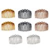 8 Pieces 11 Teeth Plastic Side Hair Twist Comb Hair Side Combs French Hair Side Combs Plastic Hair Comb Clip French Twist Combs Hair Clip Combs Hair Accessory for Women, 4 Colors
