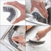 4Pcs Multipurpose Cleaning Brush Set,Kitchen Cleaning Brushes,Includes Grips Dish Brush|Bottle Brush|Scrub Brush Bathroom Brush|Shoe Brush