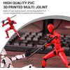 Updated Assembly 6 Pack T13 Action Figure, Titan 13 Action Figures, Dummy 13 Action Figure Set,Nova 13 Robot Toy, Lucky 13 Action Figure 3D Printed Multi-Jointed Movable, Birthday Gift for Kids Boy