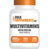 BULKSUPPLEMENTS.COM Multivitamin Softgels - Daily Multivitamin, Multimineral Supplement, Multivitamin for Adults - with Fish Oil, 1 Softgel per Serving - 300 Day Supply, 300 Softgels