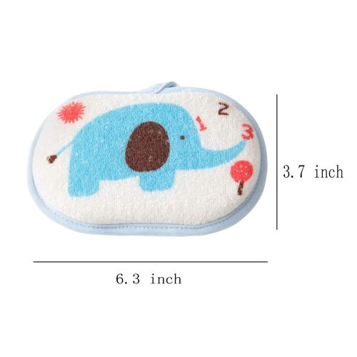 OBTANIM Baby Bath Sponge Soft Foam Scrubber Natural Sponge for Bathing, Shower Scrubber Body Sponge for Kids/Babies/Men/Women, Set of 3