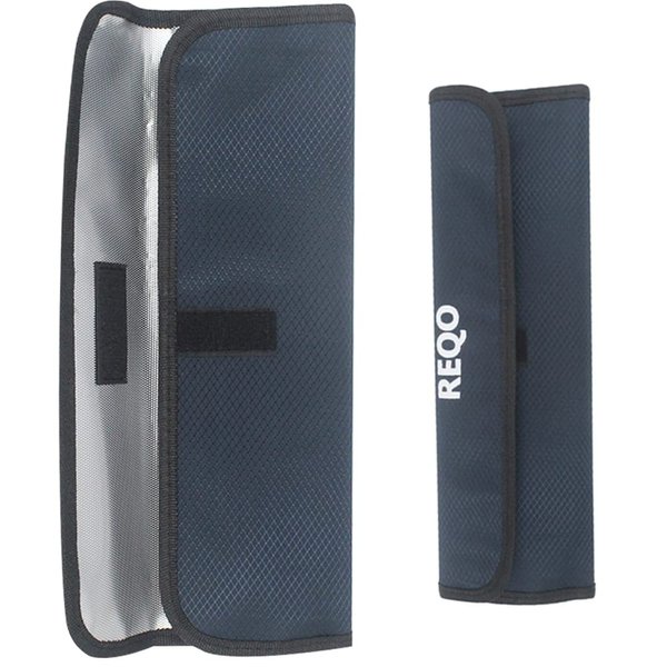 REQO Flat Iron Travel Case Heat Resistant,Curling Iron Pouch Bag Hair Straightener Organizer Durable Lightweight Cover Sleeve (2 Pack)