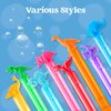 JOYIN 32 Pack Bubbles Party Favors for Kids, 8 Colors Dinosaur Mini Bubble Wands, Goodie Bag Stuffers, Treasure Box Toys, Classroom Prizes for Boys Girls