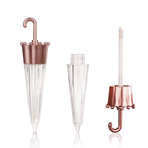 COSIDEA EMPTY 20pcs Umbrella shaped lip gloss tube 5ml, Cute lipgloss tubes containers with wand cosmetic packing container