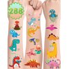 288 Pieces Dinosaur Temporary Tattoos Themed Birthday Party Favors Supplies Decorations, Dinosaur Tattoo Stickers Gifts for Game Prizes Reward