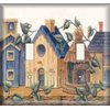 SnazzySwitch Village Decorative Light Switch Cover - Double Toggle Wall Plate
