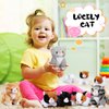 Leitee 16 Pcs Cat Stuffed Animals Bulk 5 Inch Kitten Plush Toy Assorted Cute Stuffed Cat Small Fluffy Stuffed Animal Toy for Classroom School Pet Birthday Party Favor Supplies(Lovely Style)