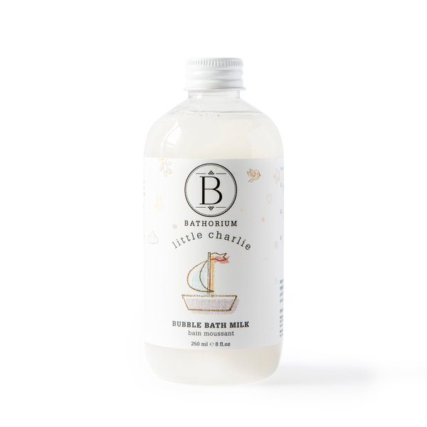 Bathorium Little Charlie Bubble Bath Milk – Gentle & Nourishing Bubble Bath for Babies, Enriched with Coconut Milk & Oatmeal, Safe for Sensitive Skin, Soothes & Moisturizes, 8 fl.oz