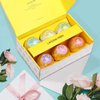 Bath Bombs Gift Set - 6pc XXL Handmade Fizzy Shower Bombs with Essential Oils + Coconut Oil to Moisturize Dry Skin - Relaxing Spa Day for Women, Men, & Kids - Birthday, Anniversary, Bridal