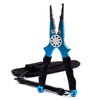 CRAZY SHARK Professional Saltwater/Freshwater Fishing Pliers Hook Remover Fishing Line Cutters with Sheath and Lanyard (Blue.T)
