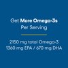 Natural Factors, Ultra Strength RxOmega-3 Fish Oil, High Potency Formula, 2,150 mg Omega-3 Per Serving, No Fishy Aftertaste, 150 Softgels