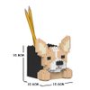 JEKCA Chihuahua Pencil Cup 01S | Plastic Building Blocks | Age 14+