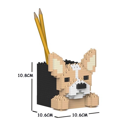 JEKCA Chihuahua Pencil Cup 01S | Plastic Building Blocks | Age 14+