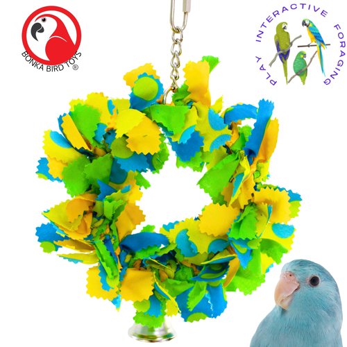 810 Small Bowtie Ring Bird Toy Parrot Toys cage Cages Cockatiel Budgie Lovebird Swing.