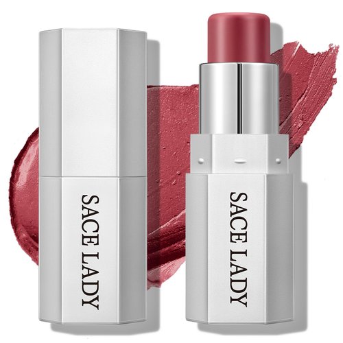 SACE LADY Blush Stick for Cheeks, Cream Blush Makeup Easy to Blend & Long Lasting, Smooth Natural Make Up for Face Eyes Lips (04 Modern Rose, 1pc)