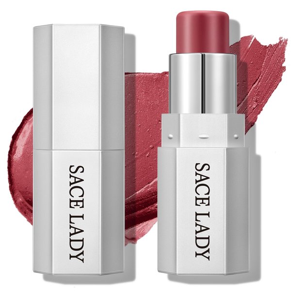 SACE LADY Blush Stick for Cheeks, Cream Blush Makeup Easy to Blend & Long Lasting, Smooth Natural Make Up for Face Eyes Lips (04 Modern Rose, 1pc)