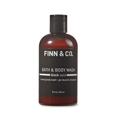FINN & CO. Black Sand Beach Inspired Body Wash for Men and Women, Cleanse, Hydrate, Soothe, 8 oz