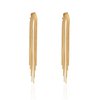 Long Tassel Clip On Dangle Earrings Gold Punk Sleek Metal Chain Clip Earrings Statement Wedding Bridesmaid Jewelry