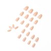 YoYoee 24 PCS Nude Short Press on Nails Cute Almond False Nails Acrylic Daisy Fake Nails Full Cover Nails Tips Artificial Finger Manicure for Women and Girls