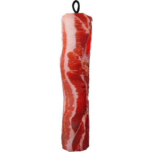 Scoochie Pet Products 535 Barbara&#39;s Bacon Dog Toy, 13&quot;