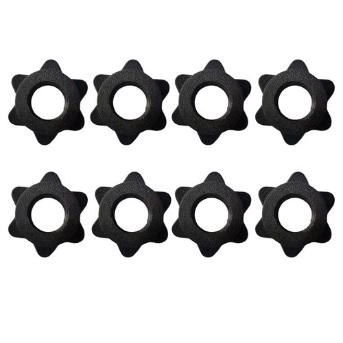Reicyfang 8pcs Spinlock Collars, 1 inch Barbell Spin-Lock Collars Screw Clamps, Standard Dumbbell Hex Nut Dumbbell Rod Nut Barbell Screw Collarfor, Clamps Weight Clips for Dumbell Weight Training