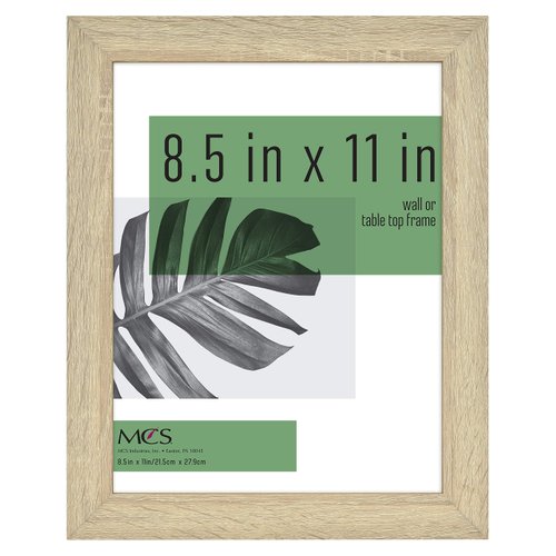 MCS Studio Document Frame, Gallery Wall Frame Fits 8.5 x 11 Diplomas, Documents & Certificates, Natural Woodgrain, Single