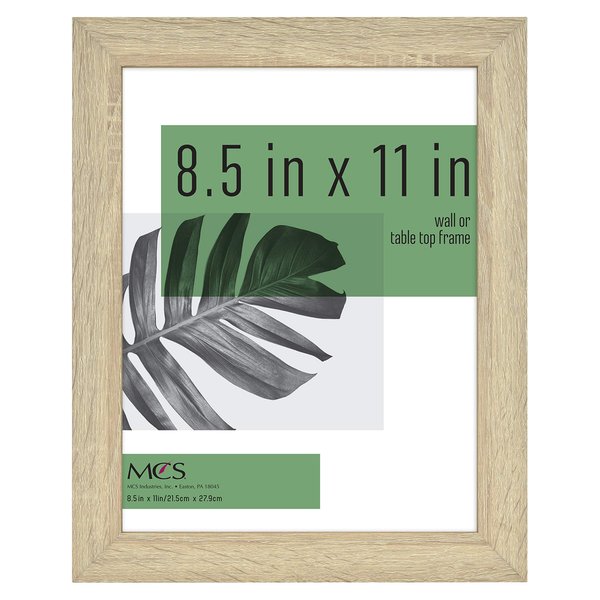 MCS Studio Document Frame, Gallery Wall Frame Fits 8.5 x 11 Diplomas, Documents & Certificates, Natural Woodgrain, Single