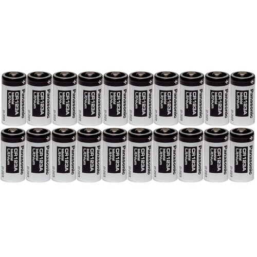 Panasonic 20 CR123A 123A Industrial 3V Lithium Batteries
