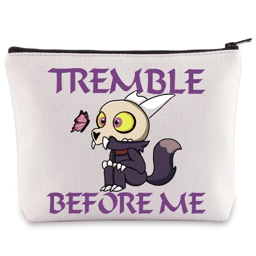 WZMPA Owl House King Cosmetic Bag Owl Fans Gifts Tremble Before Me King Makeup Zipper Pouch Bag For Movie Fans (Before Me)