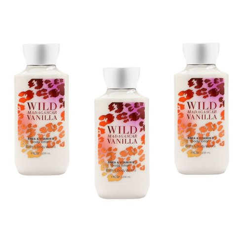 Bath & Body Works Wild Madagascar Vanilla Body Lotion Pack of 3