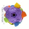 SVIEILLES Furry Fellow Snuffle Ball Interactive Dog Toy with Hidden Treats for Slow Food Training and Playtime Fun Dog Slow Food Training to Relieve Boredom and Stimulating (Purple)