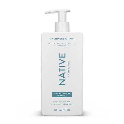 Native Cashmere & Rain Strengthening Shampoo and Conditioner Set 16.5 oz each, Blue