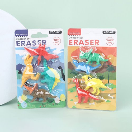16 PCS Dinosaur Puzzle Erasers, 3D Dinosaur Pencil Erasers Cute Puzzle Erasers Perfect for Party Favors Classroom Prizes Easter Egg Stuffers
