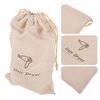 Beaupretty drawstring storage bags blow dryer purse blow dryer bag drawstring shoe bags hair dryer travel case storage bags for travel hair dryer bags pouch universal linen 35c wallet