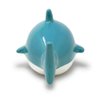 Isaac Jacobs Ceramic Shark Money Bank, Fish Piggy Bank, Ocean or Sea Themed Decoration, Baby Shark, Girls and Boys Room Décor, Kids Cartoon Coin Bank, Fun Gift for Children, Boys (Blue)