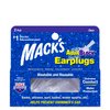 Mack's AquaBlock Swimming Earplugs, 2 Pair - Comfortable, Waterproof, Reusable Silicone Ear Plugs for Swimming, Snorkeling, Showering, Surfing and Bathing (Clear)