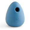 Beco Natural Rubber Bouncy, Chewy & Fillable Boredom Buster Dog Toy, Rolls & Wobbles Stuff with Multiple Fillable Holes, Blue