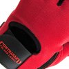 Contraband Black Label 5050 Mens Basic Leather Fingerless Weight Lifting Gloves - Durable Light - Medium Padded Split Leather Gym Gloves - Perfect Classic Lifting Gloves (Pair) (Red, Medium)