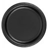 Party Favors Plus 24 Plates 9" Paper Dinner Lunch Plates Wax Coated - Black