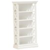 LUOZZY Miniature Bookshelf Model 1/12 Dollhouse Accessories Mini Cabinet Model Small Dollhouse Furniture Decor (White)