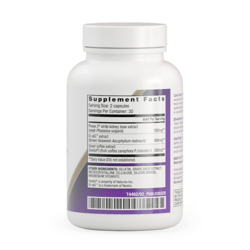 AdvoCare Carb-Ease Plus - Carb Blocker Supplement with Kidney Bean Extract, Grape Seed Extract & Green Coffee Extract - Supports Healthy Metabolism* - 60 Capsules