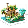 DOLBLOCK Four Seasons Cherry Blossom Micro Cute Building Blocks Mini Sets for Adults and Kids, Tree House Flowers and Plants Modle 4 Kits