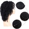 HEITIGN Wigs Synthetic 6 Inch Synthetic Dreadlocks Wig Wigs for Black Women Short Curly Wigs Crochet Wigs