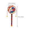 Kisangel Monkey Drum Chinese Rattle Drum Traditional Wooden Baby Rattle Toy Handheld Rattle for Baby Soothing Toy