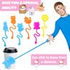 36PCS Cat Party Favors - 24PCS Temporary Tattoos 12PCS Sticky Hands Perfect Birthday Supplies for Kids Stretchy Fidget Goodie Bag Stuffers Treasure Box Toys Classroom Prizes Student Gifts